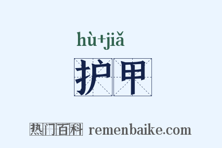 护甲是什么意思的图片